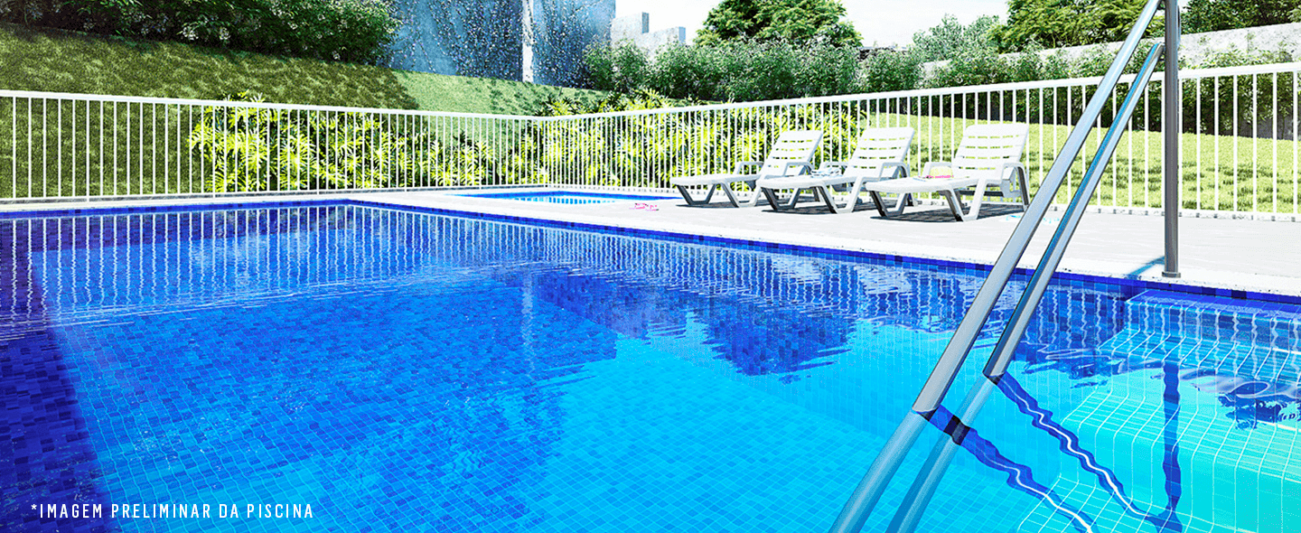 Perspectiva ilustrada da piscina