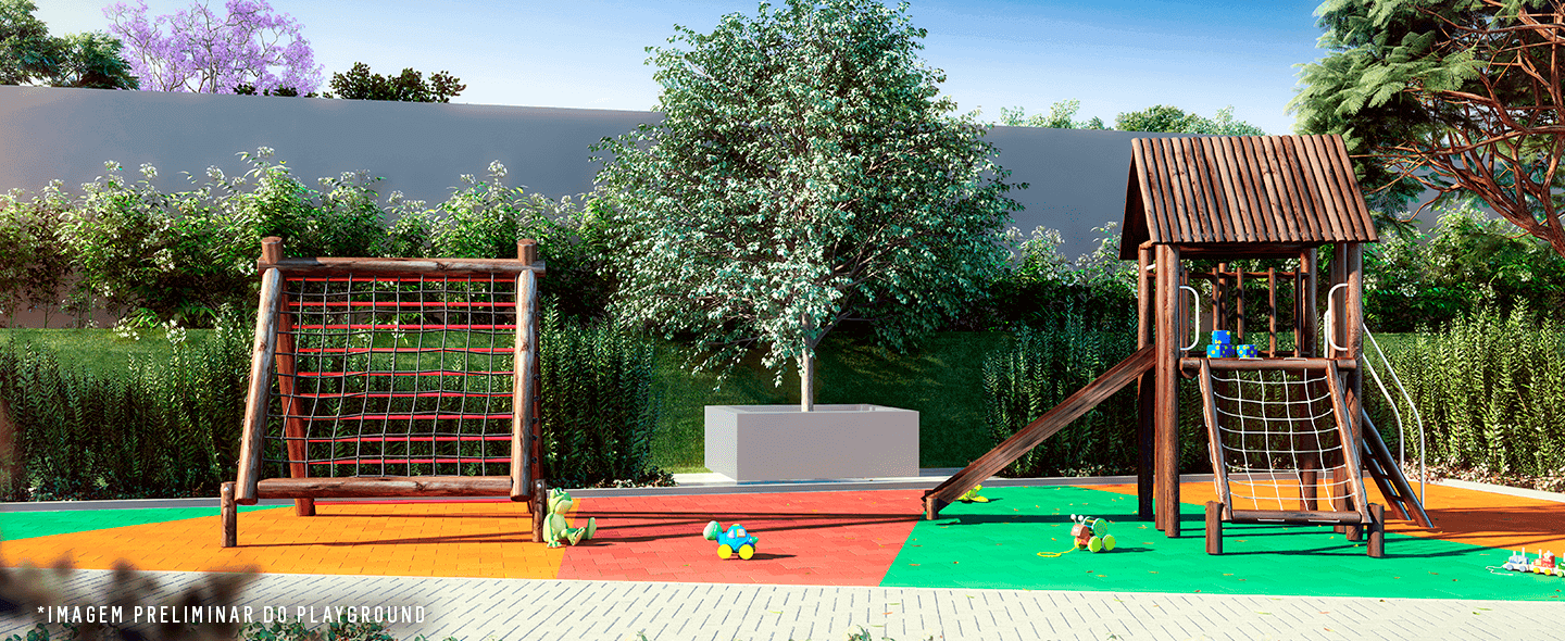 Perspectiva ilustrada da PLAYGROUND